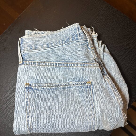 AGOLDE ‘Riley’ High Rise Straight Jeans – Light Wash, Size 27 - Picture 5 of 10